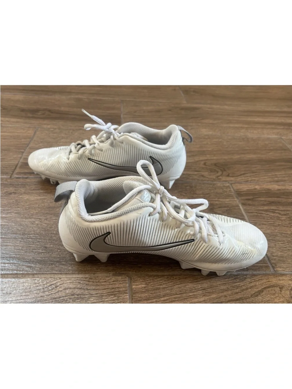 Nike Vapor Edge Football Cleats White Gray Men’s 5.5/6 Approx